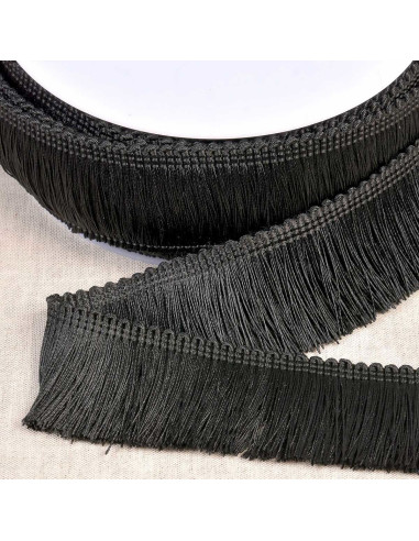 Thick fringe 45 mm - Black