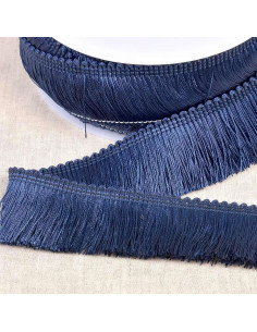 Thick fringe 45 mm - Navy blue
