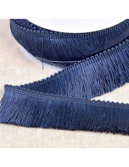 Thick fringe 45 mm - Navy blue