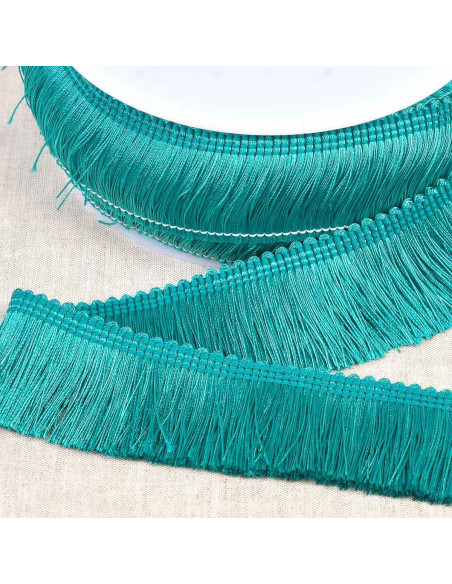 Thick fringe 45 mm - Teal blue