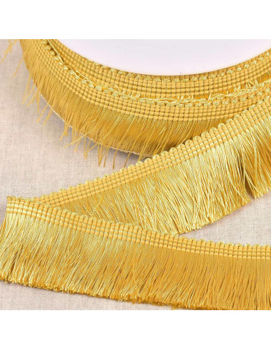 Thick fringe 45 mm - Gold yellow