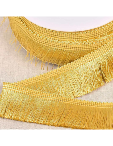 Thick fringe 45 mm - Gold yellow