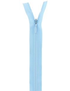 Invisible zipper - Baby blue
