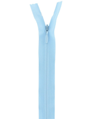 Invisible zipper - Baby blue