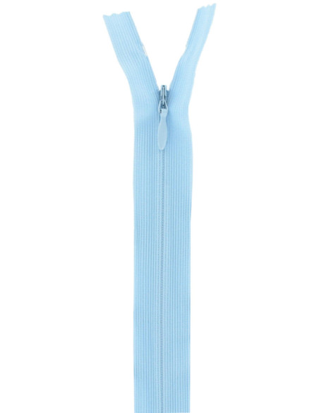 Invisible zipper - Baby blue