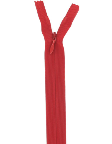 Invisible zipper - Blood red