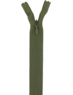 Invisible zipper - Dark khaki