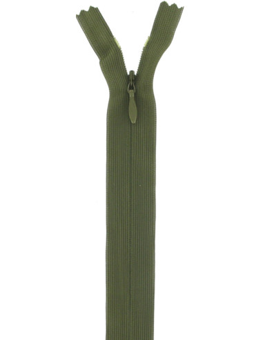 Invisible zipper - Dark khaki