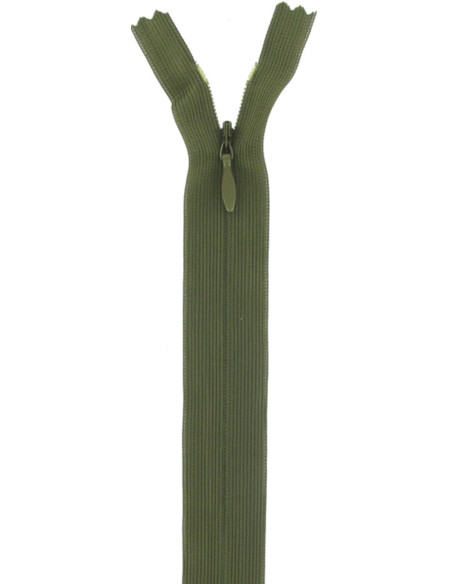 Invisible zipper - Dark khaki