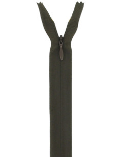 Invisible zipper - Walnut brown