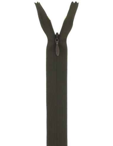 Invisible zipper - Walnut brown