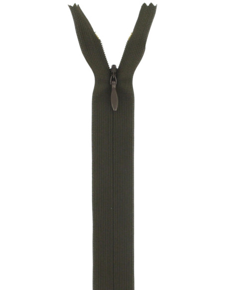 Invisible zipper - Walnut brown