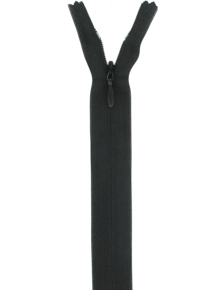 Invisible zipper - Black