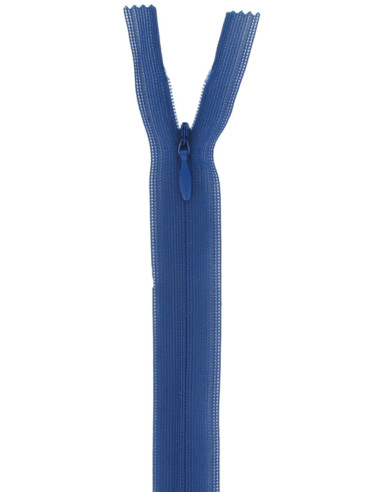 Invisible zipper - Bugatti blue