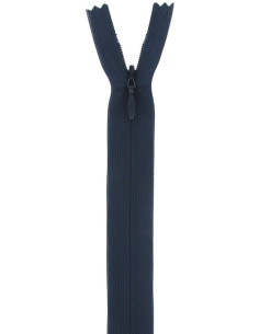Invisible zipper - Navy blue