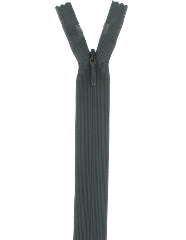 Invisible zipper - Anthracite gray