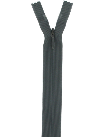 Invisible zipper - Anthracite gray