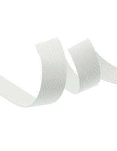 Chevron bag strap - White