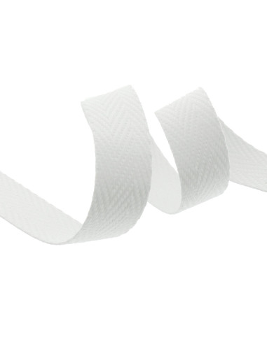 Chevron bag strap - White
