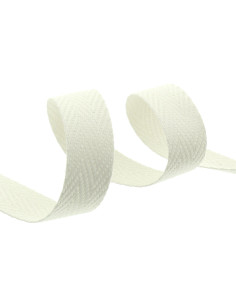 Chevron bag strap - Cream