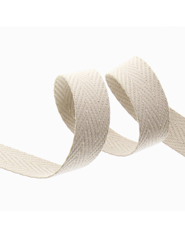 Chevron bag strap - Beige