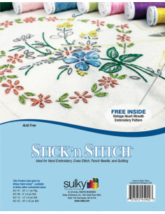 Set of 12 water-soluble, adhesive, and printable A4 Stick N Stitch Sulky sheets 2