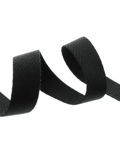Chevron bag strap - Black