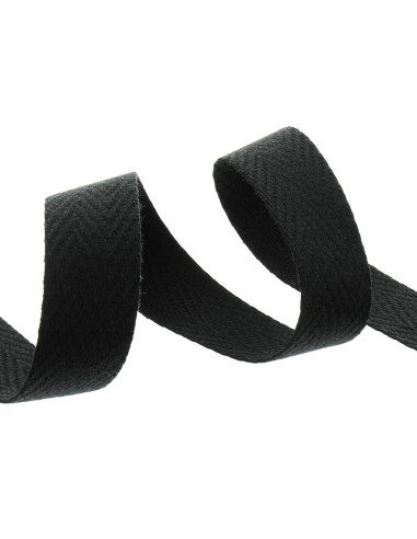 Chevron bag strap - Black
