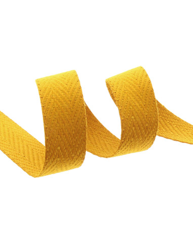 Chevron bag strap - Mustard yellow