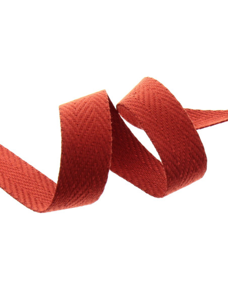 Chevron bag strap - Terracotta