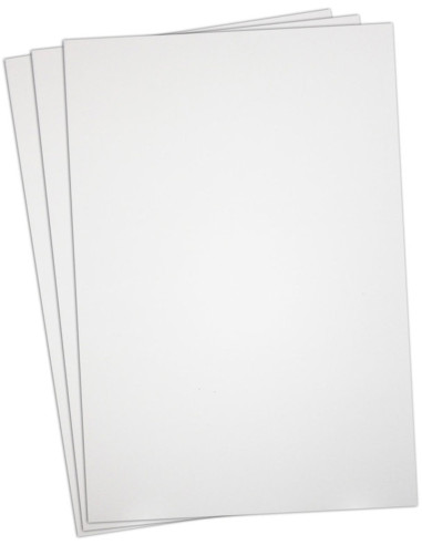 Pack of 3 sheets of 3D Puffy foam 3 mm for embroidery - White