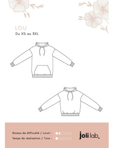 Lou Hoodie Pattern - Joli Lab 2