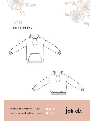 Lou Hoodie Pattern - Joli Lab