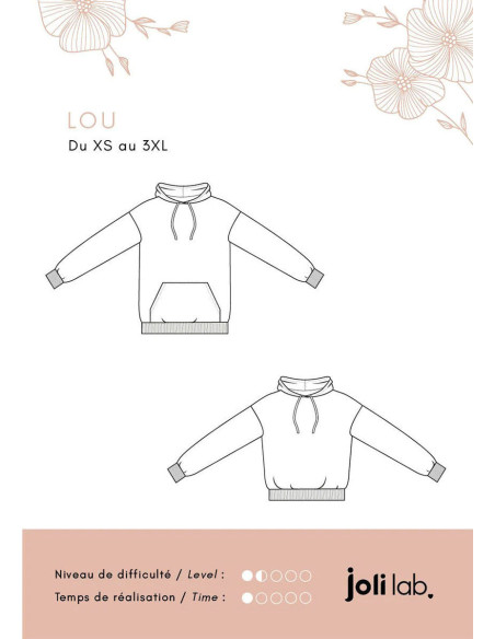 Lou Hoodie Pattern - Joli Lab