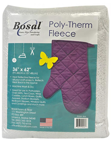 Poly-Therm Fleece Insulating Batting 91 cm x 157 cm Bosal
