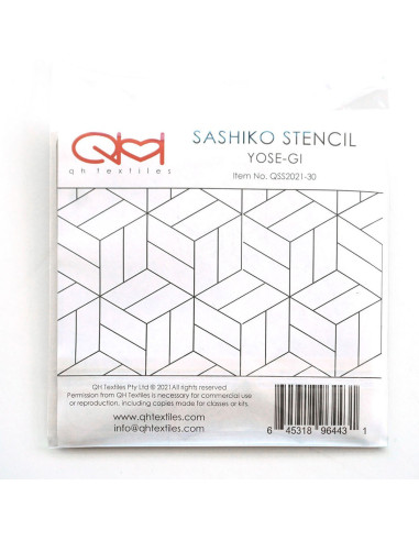 Set of 2 templates for sashiko stencil - Yose-Gi
