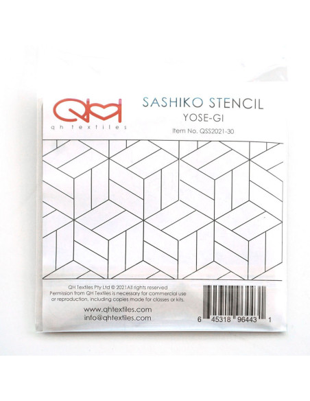 Set of 2 templates for sashiko stencil - Yose-Gi