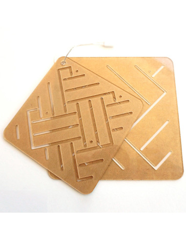 Set of 2 templates for sashiko stencil - Ami-Shiro