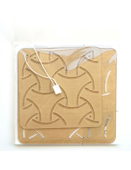 Set of 2 templates for sashiko stencil - Maru-Bishamon