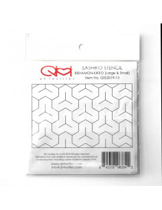 Set of 2 templates for sashiko stencil - Bishamon-Kikko 2
