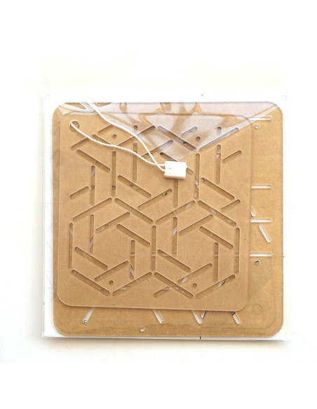 Set of 2 templates for sashiko stencil - Musubi-Kasane-Kikkou
