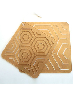 Set of 2 templates for sashiko stencil - Kikkou
