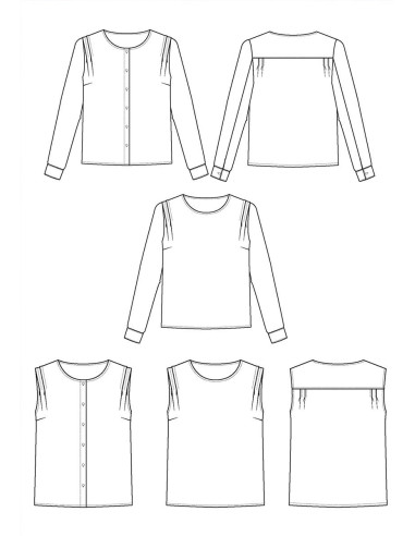 Bellini Blouse Pattern - Maison Fauve