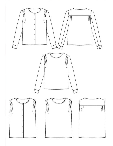 Bellini Blouse Pattern - Maison Fauve