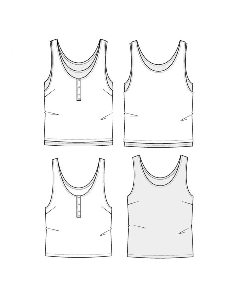 Spritz Tank Top Pattern - Maison Fauve