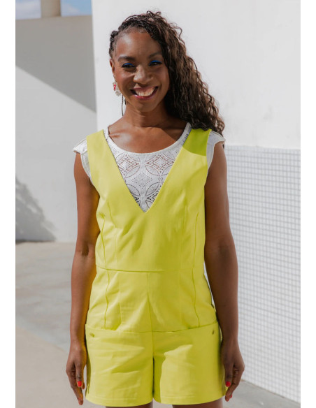 Cosmopolitan Romper Pattern - Maison Fauve