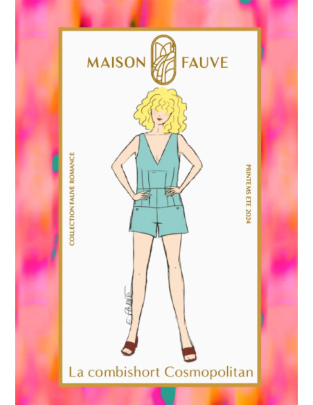 Cosmopolitan Romper Pattern - Maison Fauve