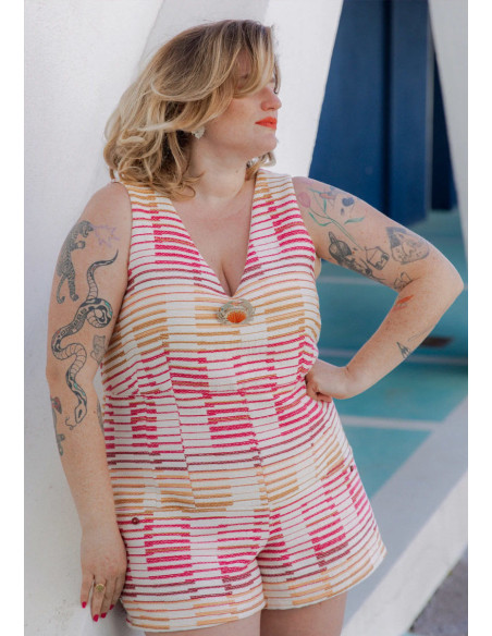 Cosmopolitan Romper Pattern - Maison Fauve
