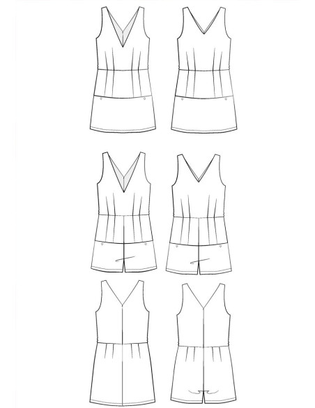 Cosmopolitan Romper Pattern - Maison Fauve