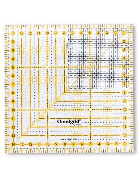 Omnigrid patchwork ruler grid 15 x 15 cm